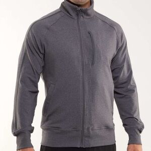 Like New Lululemon Men’s Kung Fu Jacket Heathered Gray Full Zip Up Size M